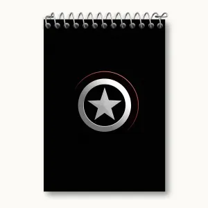 دفتر یادداشت سپر کاپیتان آمریکا مارول (Marvel)