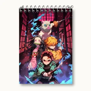 دفتر یادداشت انیمه شیطان کش (Demon Slayer)