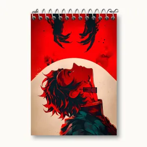 دفتر یادداشت انیمه شیطان کش (Demon Slayer)