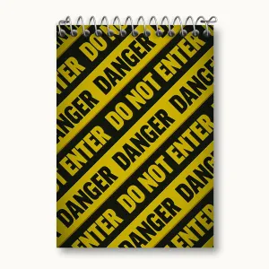 دفتر یادداشت Do not enter danger