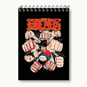 دفتر یادداشت لوفی انیمه وان پیس (One Piece)