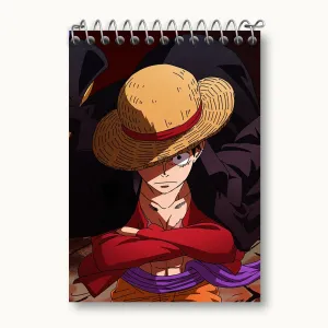 دفتر یادداشت لوفی انیمه وان پیس (One Piece)