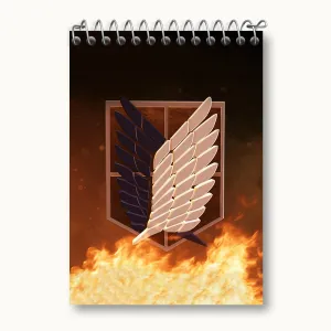 دفتر یادداشت انیمه اتک آن تایتان (Attack on Titan)
