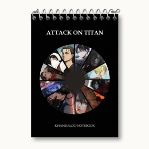 دفتر یادداشت انیمه اتک آن تایتان (Attack on Titan)