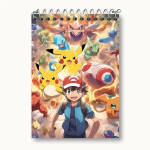 دفتر یادداشت انیمه پوکمون (Pokemon)