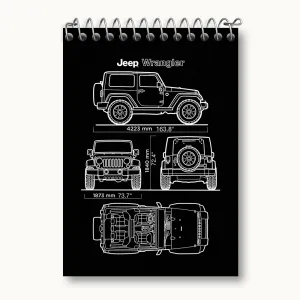 دفتر یادداشت ماشین اسپرت (Jeep)