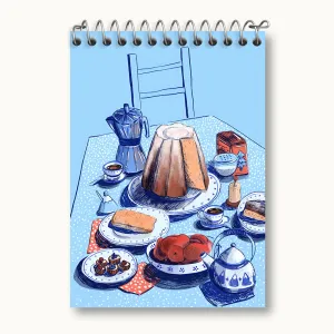 دفتر یادداشت میز صبحانه