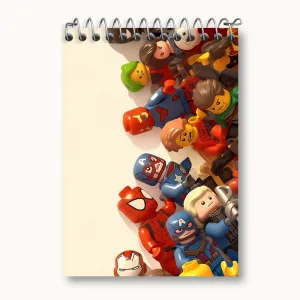 دفتر یادداشت لگو شخصیت های مارول (Marvel Lego)