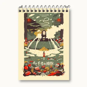 دفتر یادداشت انیمه شهر اشباح (Spirited Away)