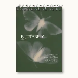 دفتر یادداشت پترن پروانه (Butterfly)