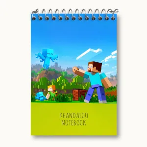 دفتر یادداشت بازی ماینکرافت (Minecraft)