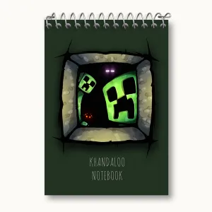 دفتر یادداشت بازی ماینکرافت (Minecraft)