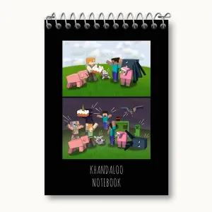 دفتر یادداشت بازی ماینکرافت (Minecraft)