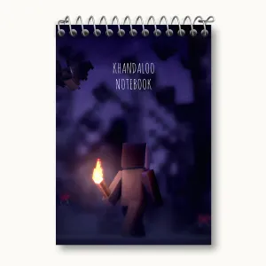 دفتر یادداشت بازی ماینکرافت (Minecraft)