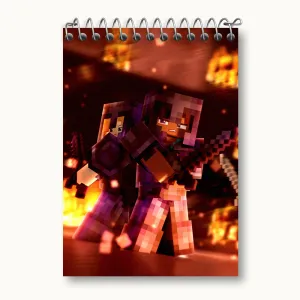 دفتر یادداشت بازی ماینکرافت (Minecraft)