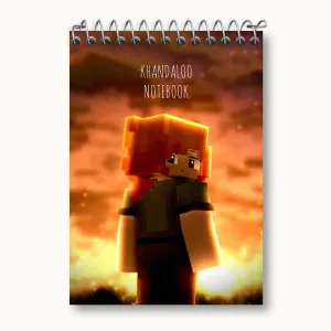 دفتر یادداشت بازی ماینکرافت (Minecraft)
