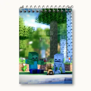 دفتر یادداشت بازی ماینکرافت (Minecraft)