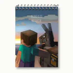 دفتر یادداشت بازی ماینکرافت (Minecraft)