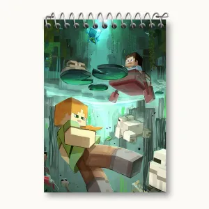 دفتر یادداشت بازی ماینکرافت (Minecraft)