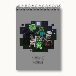دفتر یادداشت بازی ماینکرافت (Minecraft)