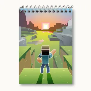 دفتر یادداشت بازی ماینکرافت (Minecraft)