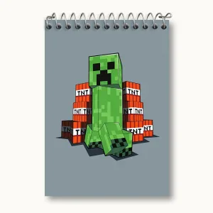 دفتر یادداشت بازی ماینکرافت (Minecraft)