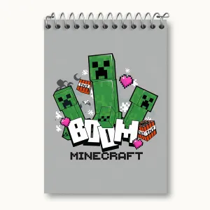 دفتر یادداشت بازی ماینکرافت (Minecraft)