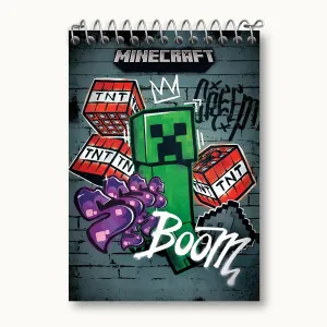 دفتر یادداشت بازی ماینکرافت (Minecraft)