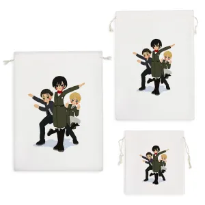کیسه نظم دهنده ارمین میکاسا ارن انیمه اتک آن تایتانAttack on Titan