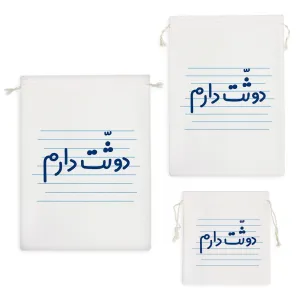 کیسه نظم دهنده دوثّت دارم