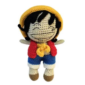 عروسک بافتنی لوفی انیمه وان پیس (Luffy One Piece)