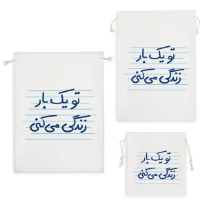 کیسه نظم دهنده تو یک بار زندگی می کنی