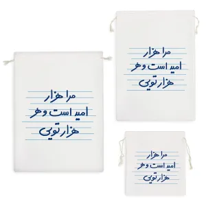 کیسه نظم دهنده مرا هزار امید است و هر هزار تویی
