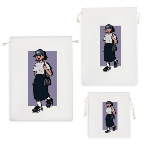 کیسه نظم دهنده دختر جوان