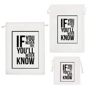 کیسه نظم دهنده If You Never Try You'll Never Know
