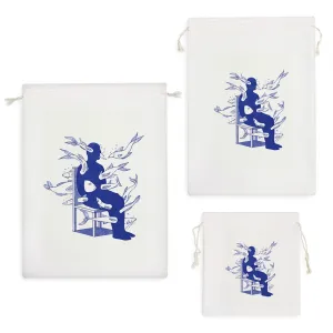 کیسه نظم دهنده مرد غرق در ماهی