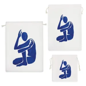 کیسه نظم دهنده مرد نشسته