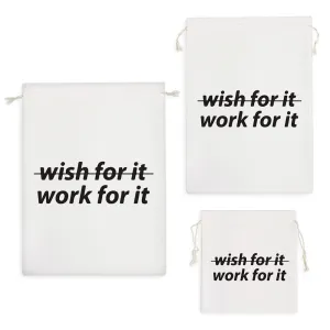 کیسه نظم دهنده آرزو نکن کار بکن