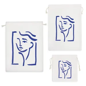 کیسه نظم دهنده پرتره سه‌ رخ آبی