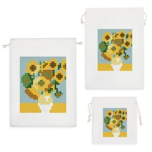 کیسه نظم دهنده نقاشی گل آفتابگردان