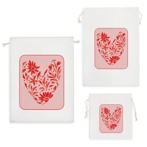 کیسه نظم دهنده قلب گلی قرمز