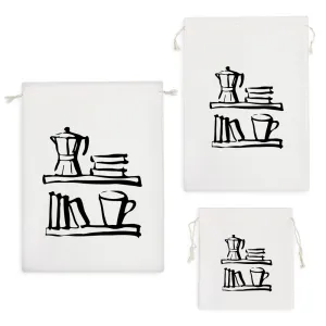 کیسه نظم دهنده قهوه و کتاب