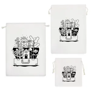 کیسه نظم دهنده چمدان گل