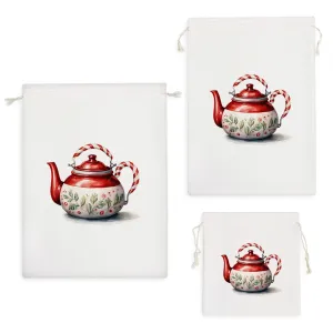 کیسه نظم دهنده قوری گل قرمزی