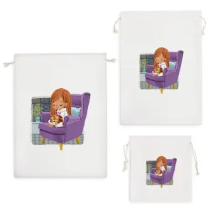 کیسه نظم دهنده دختر و گربه