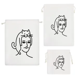 کیسه نظم دهنده  مرد و گربه