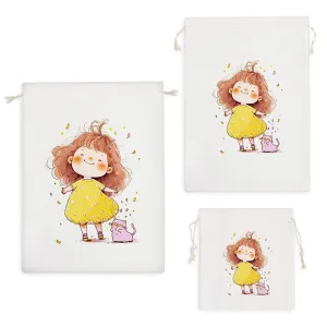 کیسه نظم دهنده دختر و گربه