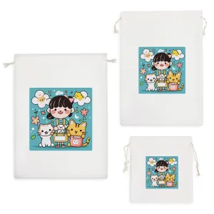 کیسه نظم دهنده دختر و گربه