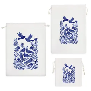 کیسه نظم دهنده گل و مرغ آبی