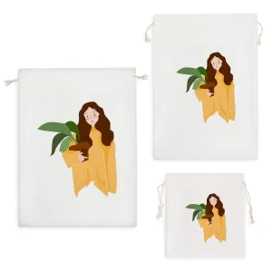 کیسه نظم دهنده دختر گلدان به دست